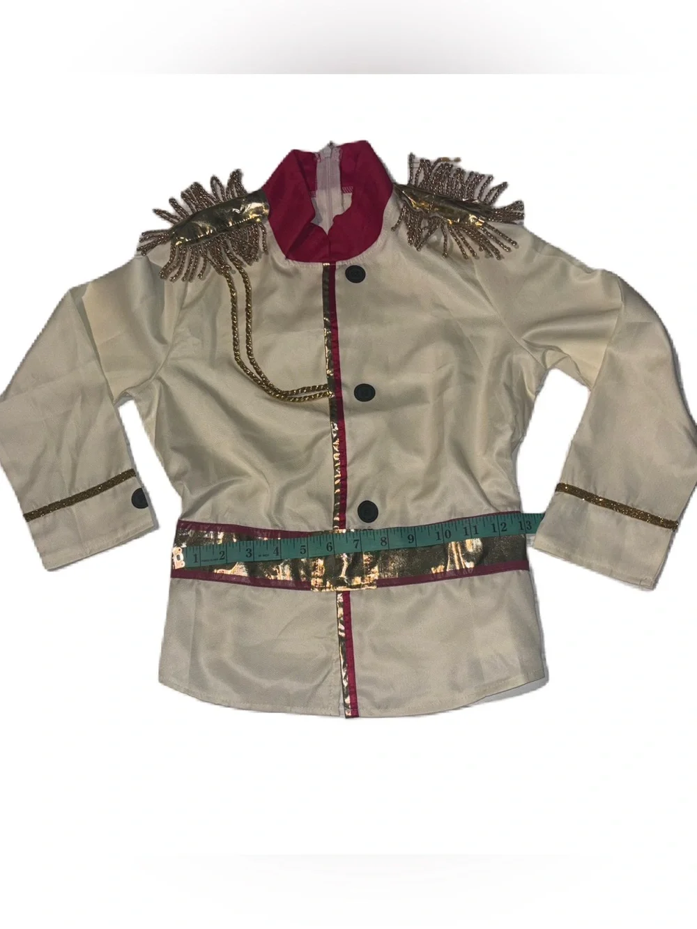 Kids Prince Charming Costume with Cream, Gold & Red Accents 2 Piece Boys L